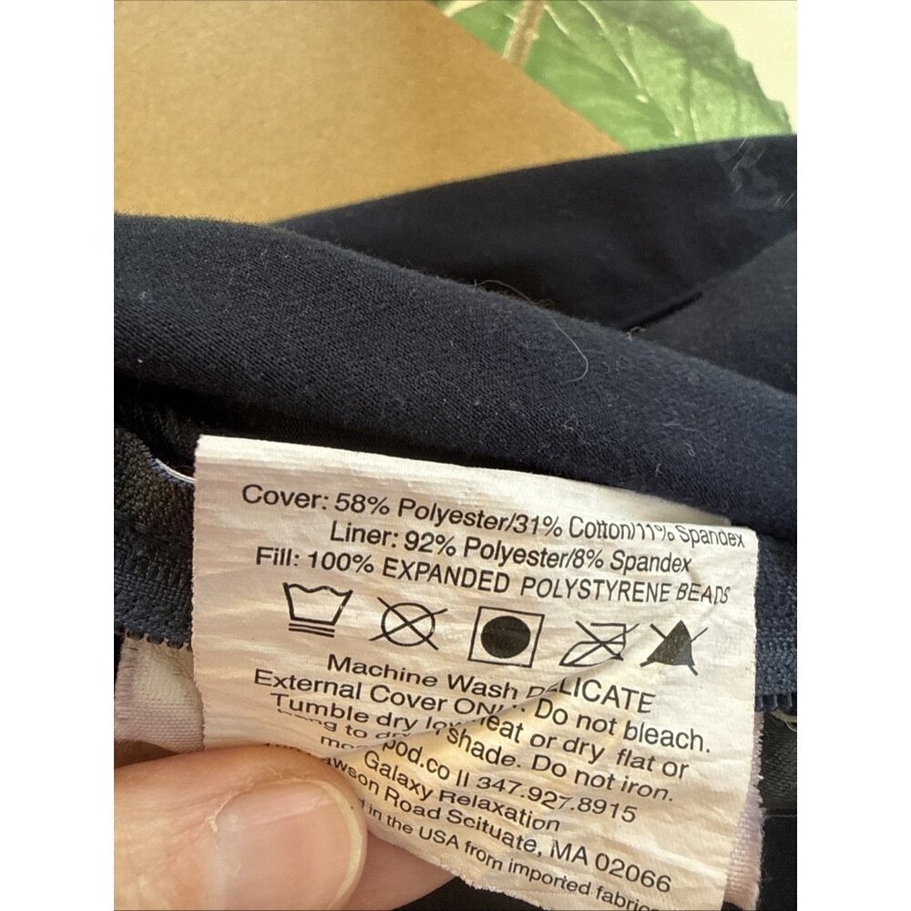 Moon Pod Outer Navy Blue Indigo Bean Bag Cover Zip - Picture 4 of 8